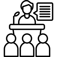 Conference Icon Vector Element
