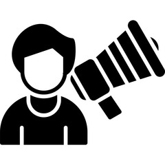 Announcement Speaker Icon Vector Element