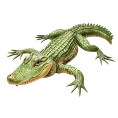 Naklejka premium 3D vector icon of American alligator isolated on transparency background