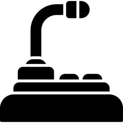 Desktop Microphone Icon Vector Element