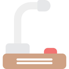 Desktop Microphone Icon Vector Element