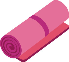 Beautiful Yoga Mat vector art illustration