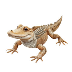 Naklejka premium 3D vector icon of Dwarf caiman isolated on transparency background