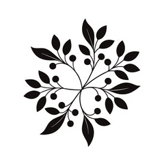 floral design element vector illustration