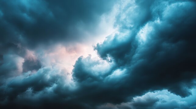Thunderstorm rolling in, with dark clouds moving dynamically. 