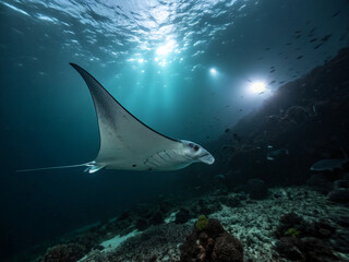 Stingray underwater 
