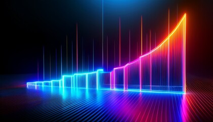 Fototapeta premium Capture the essence of growth through glowing visuals. 