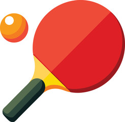 Table tennis racket isolated on vector art illustration