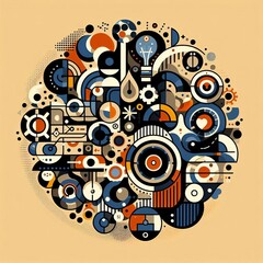 Usage Modern art distinctive logos