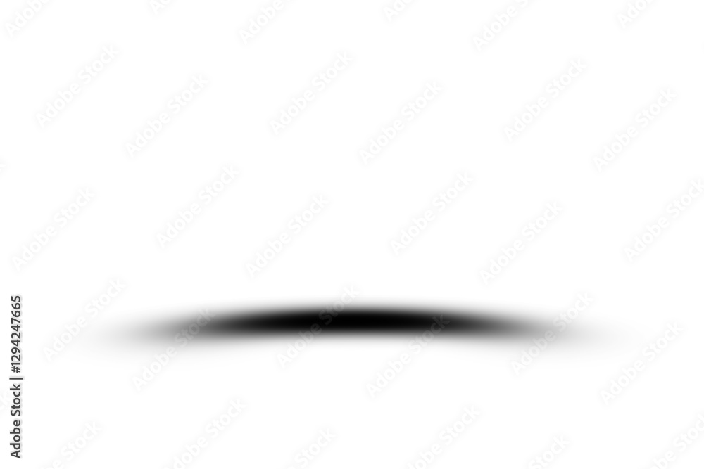 Poster Black shadow overlay effect isolated on transparent background. blurred round shadow. black gradient shadow for design, poster, card, decoration. blur shadow for graphic design elements