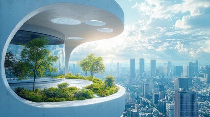 Modern architecture with influences from diverse architectural styles, cultural fusion, urban development, stock background