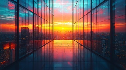 Modern architecture with influences from diverse architectural styles, cultural fusion, urban development, stock background