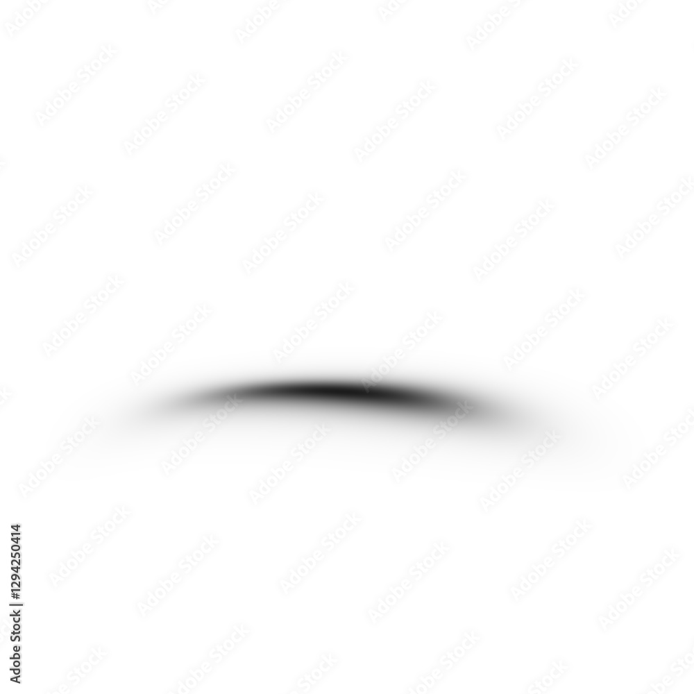 Poster Black shadow overlay effect isolated on transparent background. blurred round shadow. black gradient shadow for design, poster, card, decoration. blur shadow for graphic design elements