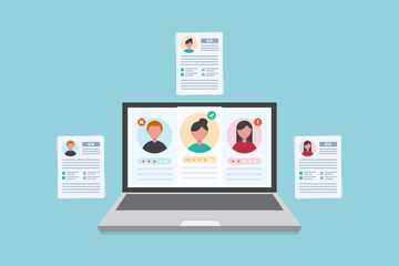 Digital Recruitment and Candidate Screening Process with Resumes and Profiles