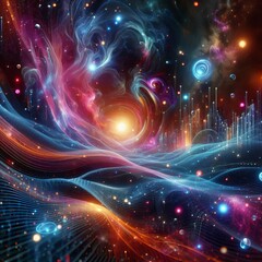 Obraz premium Quantum Frontier