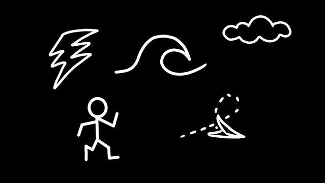 Fun Icon Doodle Elements