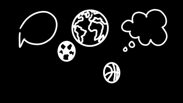 Cool Icon Doodle Elements