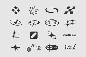 abstract symbol vector for streetwear