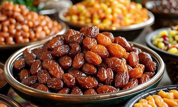 Iftar dishes include sweet foods