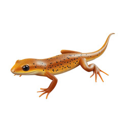 Obraz premium 3D vector icon of Smooth newt isolated on transparency background