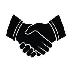 Confident handshake silhouette sealing a promising business agreement today