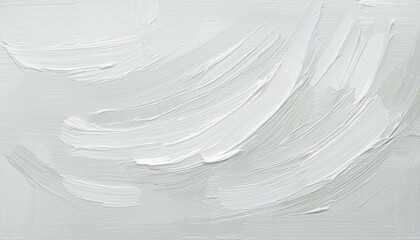 Obraz premium white oil painting brush strokes texture background generative ai