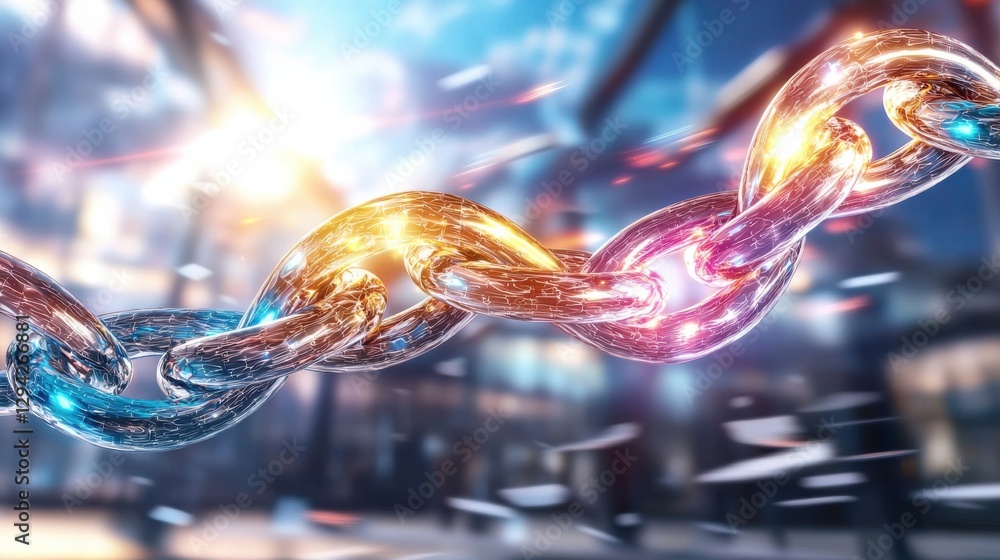 Poster a visually stunning and hypnotic image depicting a captivating cosmic collision of luminous particle