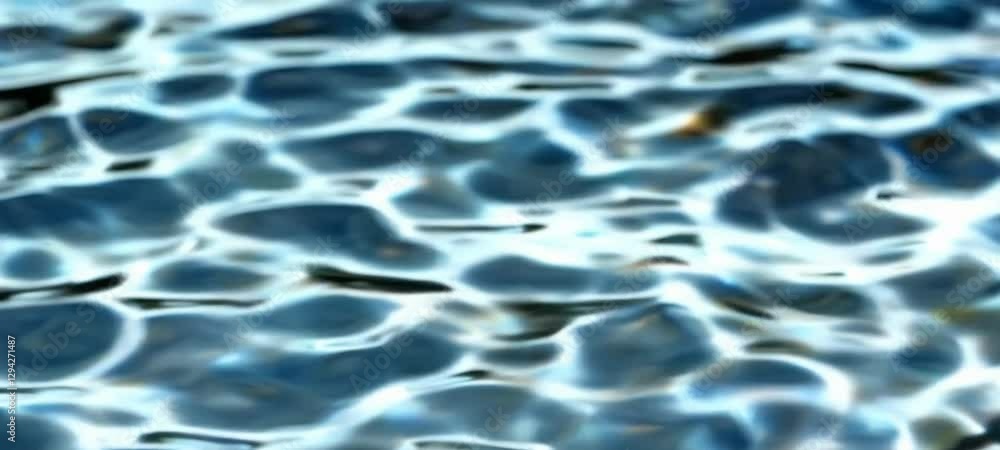 Poster mesmerizing ripples: sunlit water surface with dynamic wave patterns