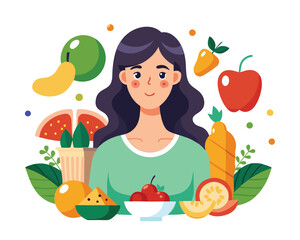 Balanced Choices: Healthy vs. Unhealthy Foods