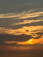 sunset in the sky