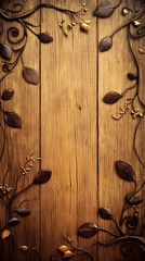 Wooden background, wooden planks, wooden texture, old wood
