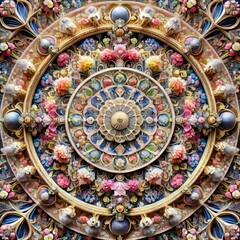 Radial symmetry with intricate details