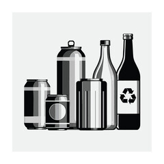 Recycling vector illustration. Recycle icons. recycle logo symbol. design