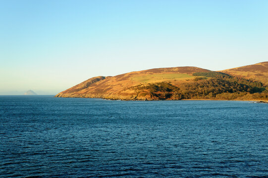Part of the coastline of Loch Ryan, southwest Scotland