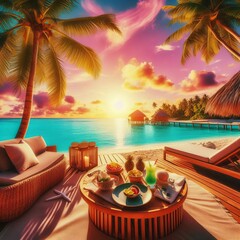 Obraz premium TropicalVacation Holiday content in tropical locations