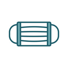 face mask icon vector design template simple and clean