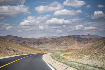 The scenery of Sandaohaizi Scenic Area in Altay, Xinjiang, China
