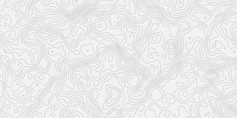 Topographic map background geographic line map with elevation assignments.paper texture Imitation of a geographical map shades.Modern design with White background with topographic wavy pattern design.