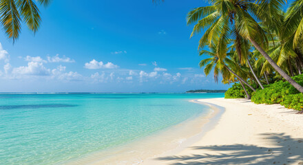 Tropical Paradise: Azure Waters & White Sand Beach