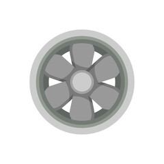Obraz premium Gray Fan Blade Icon