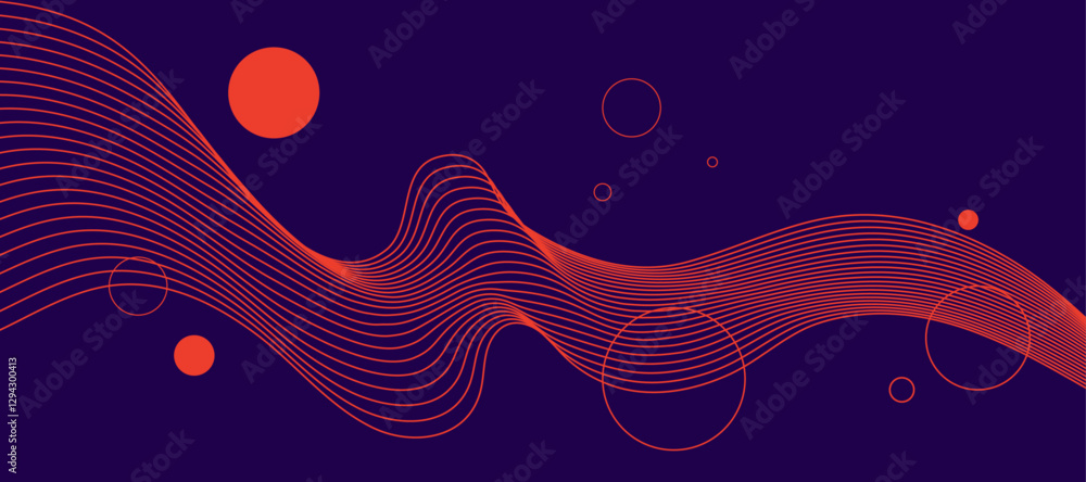 Poster modern background with abstract elements and dynamic shapes. vector illustration.