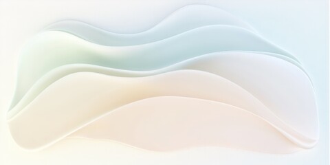 Obraz premium Abstract pastel wave pattern with flowing organic shapes in soft tones