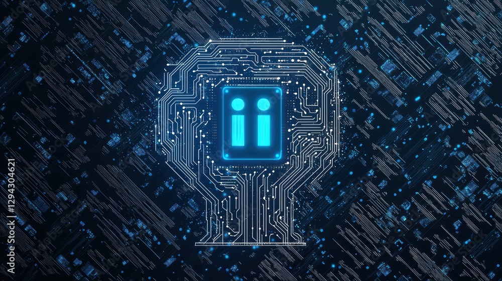 Aufkleber ai system analyzing big data trends in chaotic environment