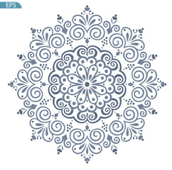 set of vector snowflakes
