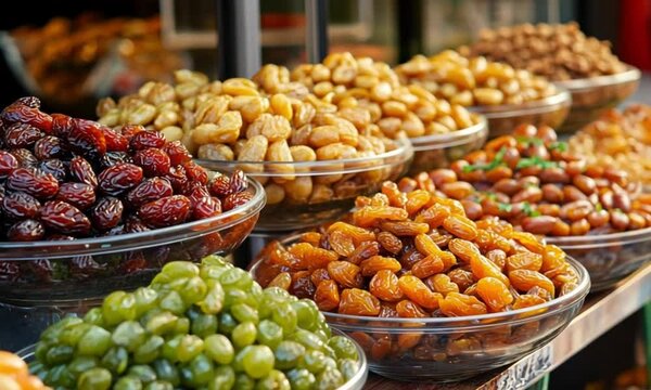 Iftar dishes include sweet foods