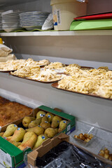 Kitchen with Trays of Handmade Pasta in Florence