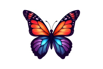 Obraz premium Vibrant Colorful Butterfly Illustration