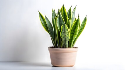 Sansevieria trifasciata in terracotta pot