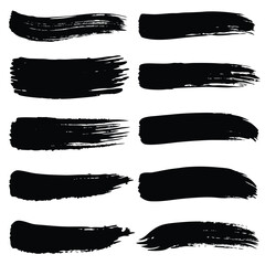 set of brush strokes
