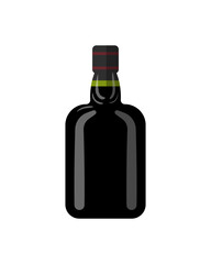 Black Wine Bottle